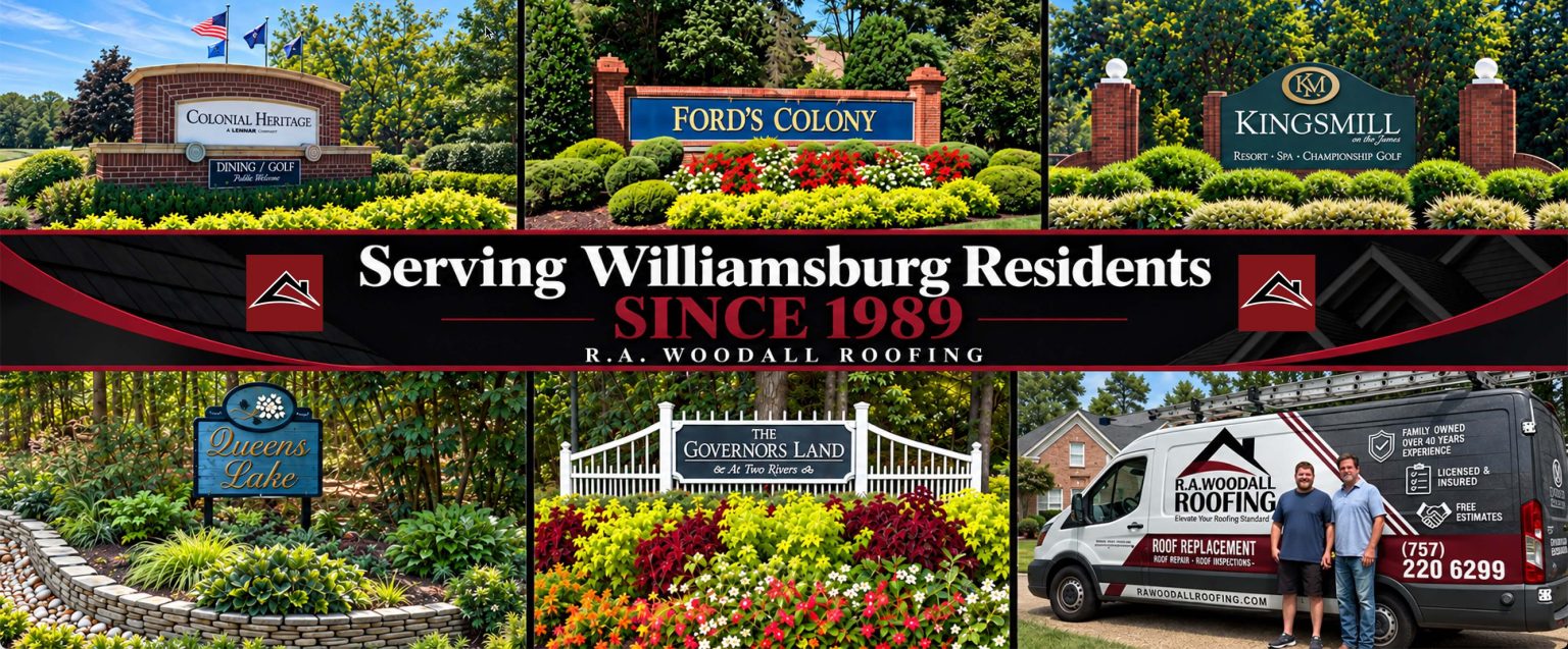 Williamsburg Roofer since 1983 - R.A. Woodall Roofing